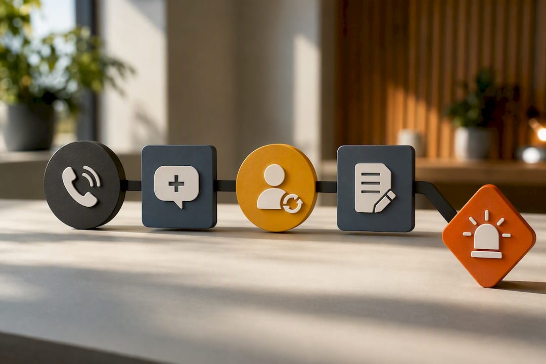 After-hours intake workflow from call to escalation
