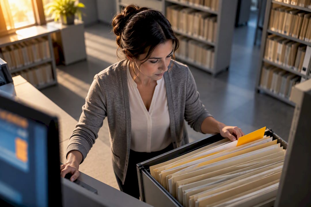 Coordinator reviewing a missed visit audit record