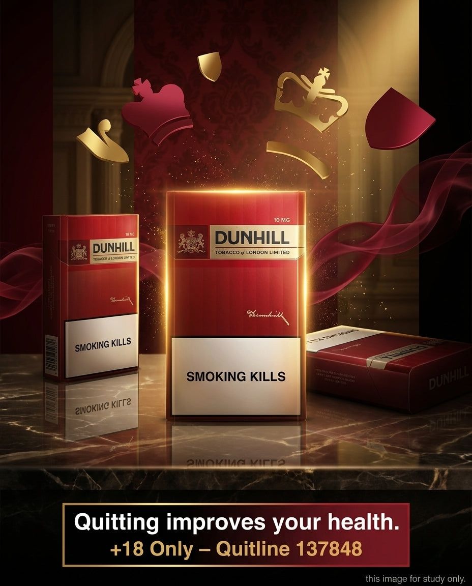 Dunhill Red England Cigarettes (10 packets x 20s), Buy Online Cheap, Full Strength British Blend, Fast Delivery Australia-Wide