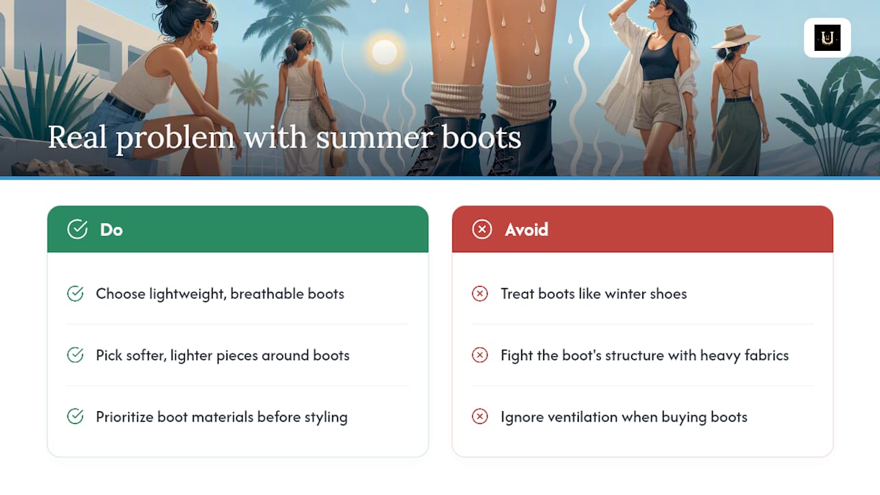 The Real Problem With Summer Boot Advice — overview diagram
