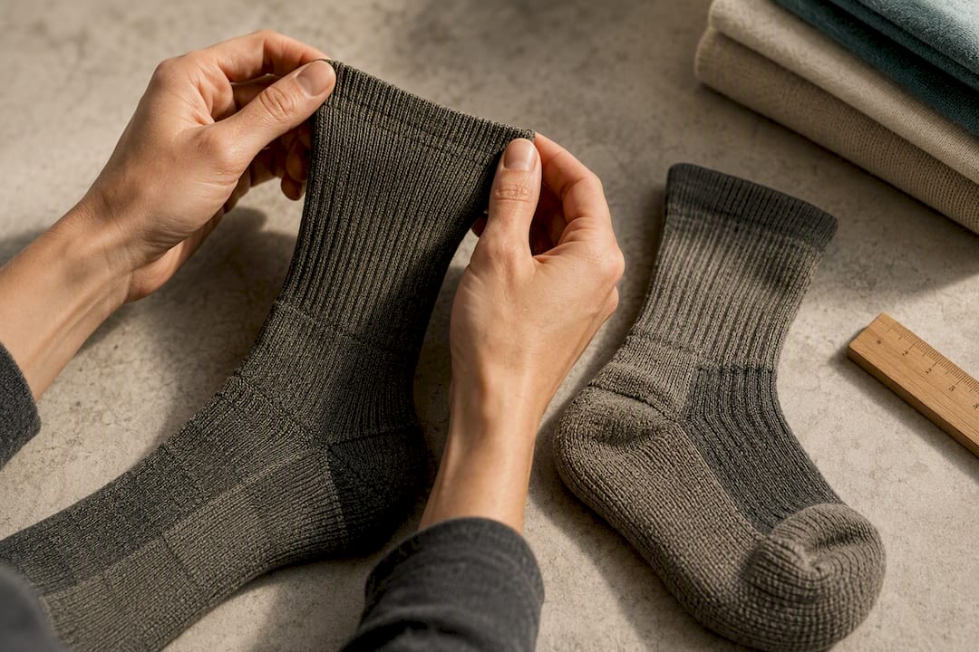 Sock cuff and reinforced heel toe knit