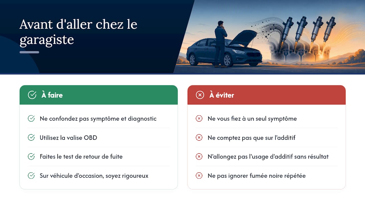 Ce qu'il faut retenir avant de foncer chez le garagiste — overview diagram