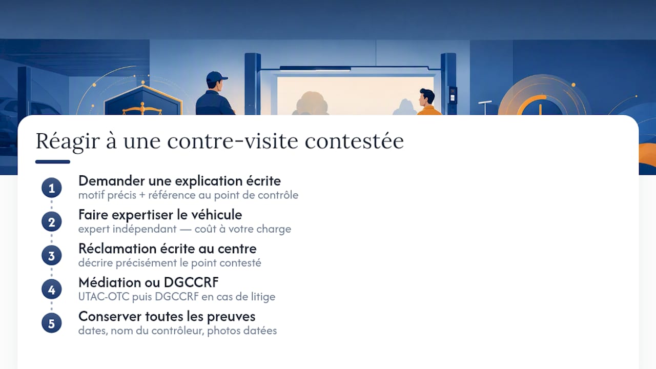 Que faire en cas de désaccord avec le résultat de la contre-visite ? — overview diagram
