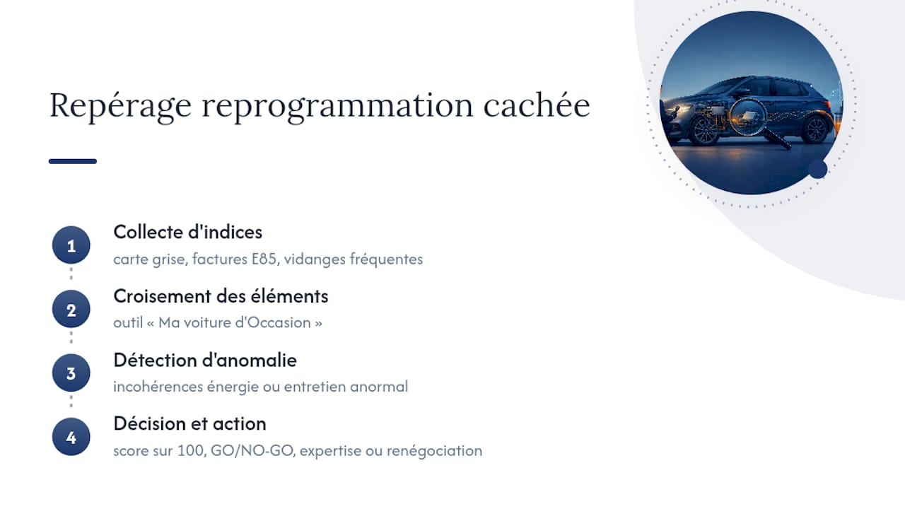 Méthode pour détecter une reprogrammation dissimulée