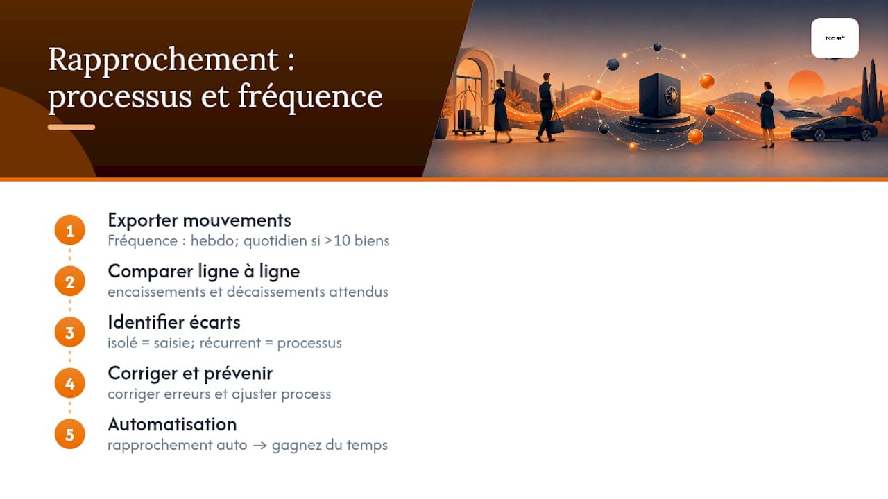 À quelle fréquence faire le rapprochement bancaire ? — overview diagram