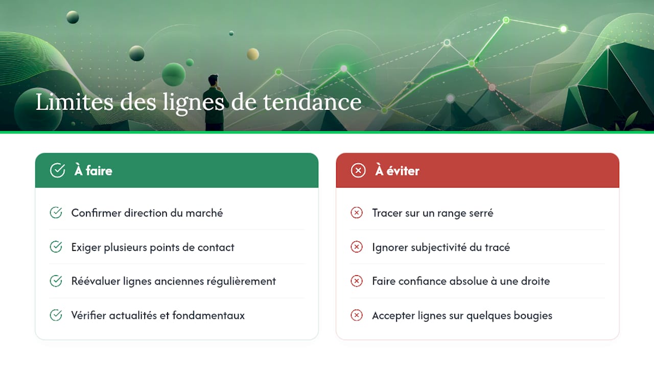 Pourquoi une ligne de tendance ne fonctionne pas toujours — overview diagram