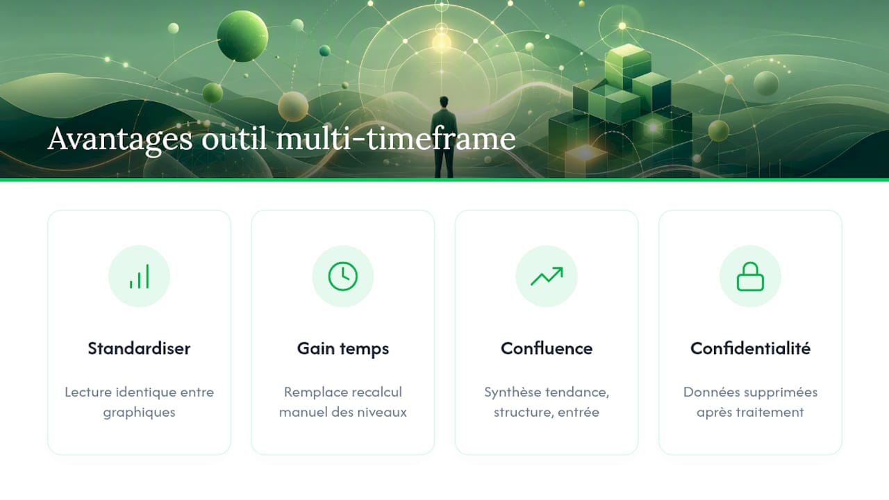 Automatiser la lecture multi-timeframe avec un outil dédié — overview diagram