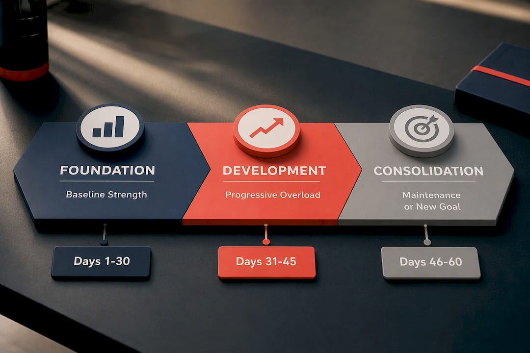 Three-phase strength coaching roadmap