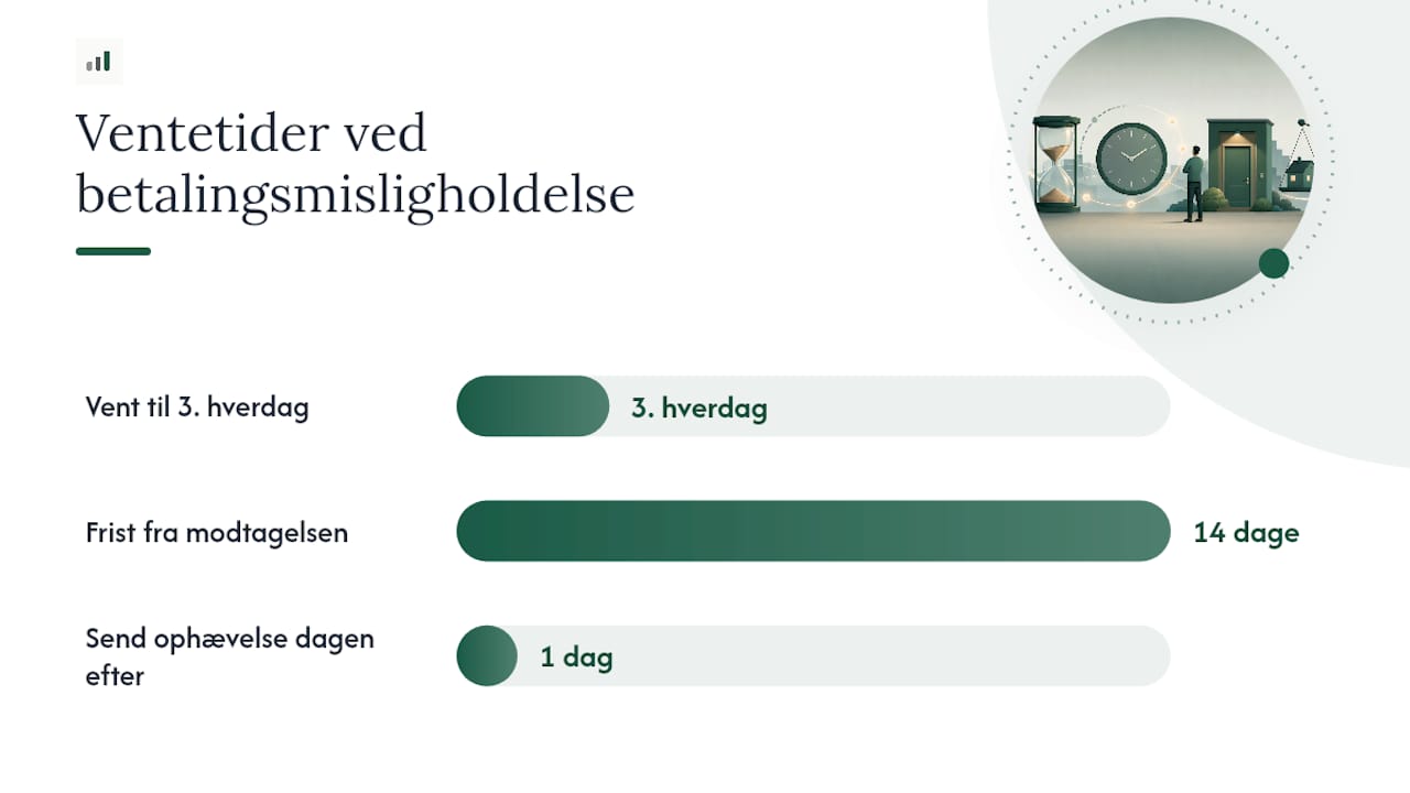 Hvordan fungerer reglerne ved manglende betaling af husleje? — overview diagram