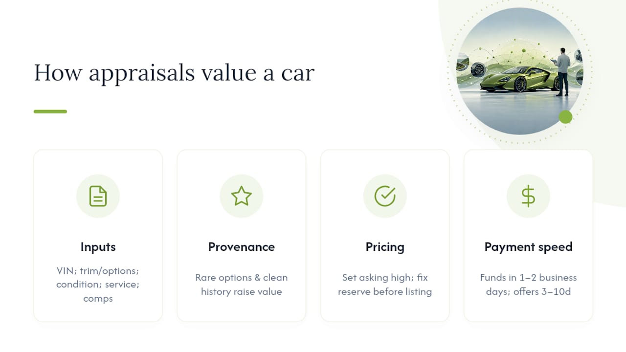 How Does an Online Appraisal Actually Value Your Car? — overview diagram