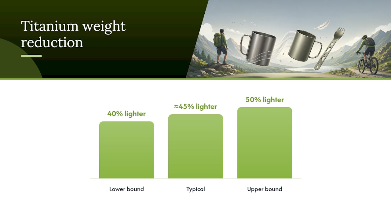 Titanium exhaust weight savings ranges
