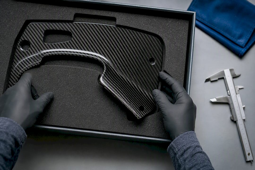 Rare interior trim component under inspection