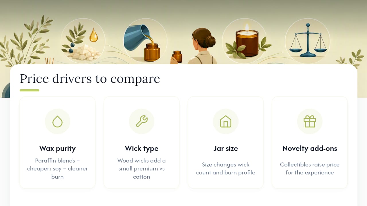 How Much Should an Amber Jar Candle Cost? — overview diagram