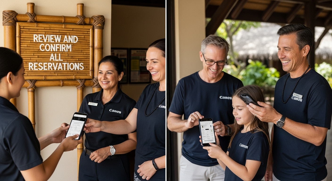 Hawaiian reservation check-in