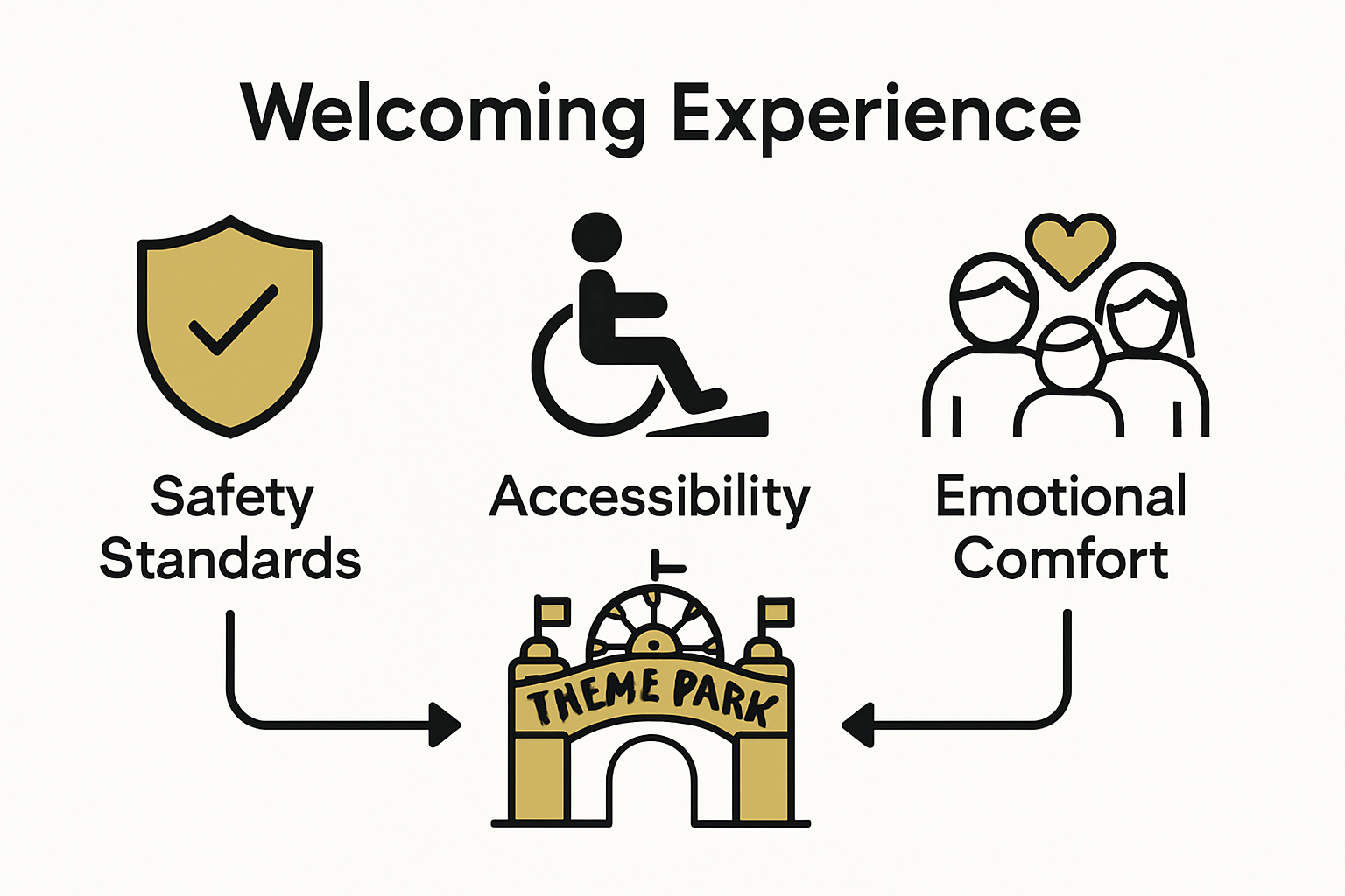 Infographic displaying family-safety accessibility standards