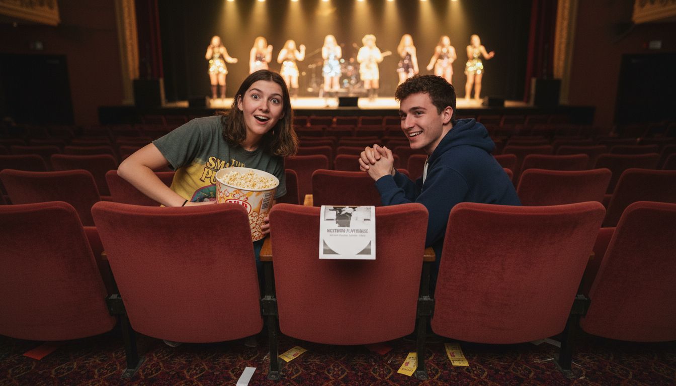 Friends enjoy immersive theater experience