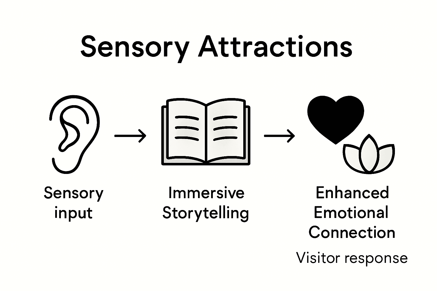 Infographic comparing sensory attraction benefits