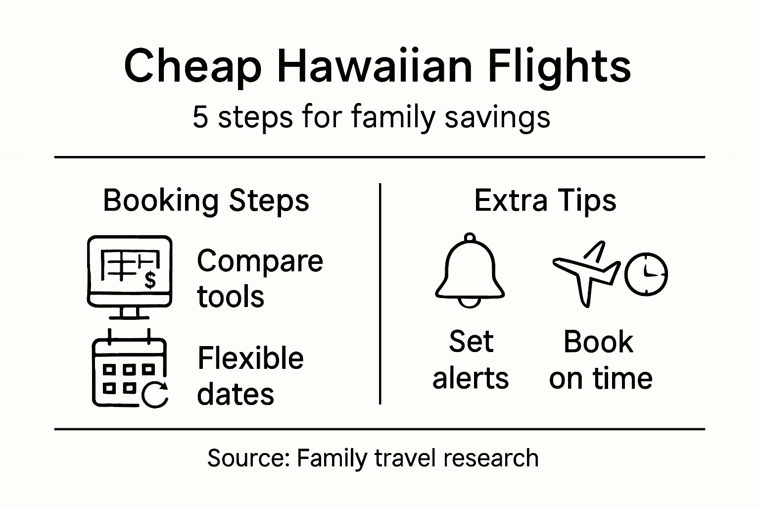 Infographic on booking cheap Hawaii flights