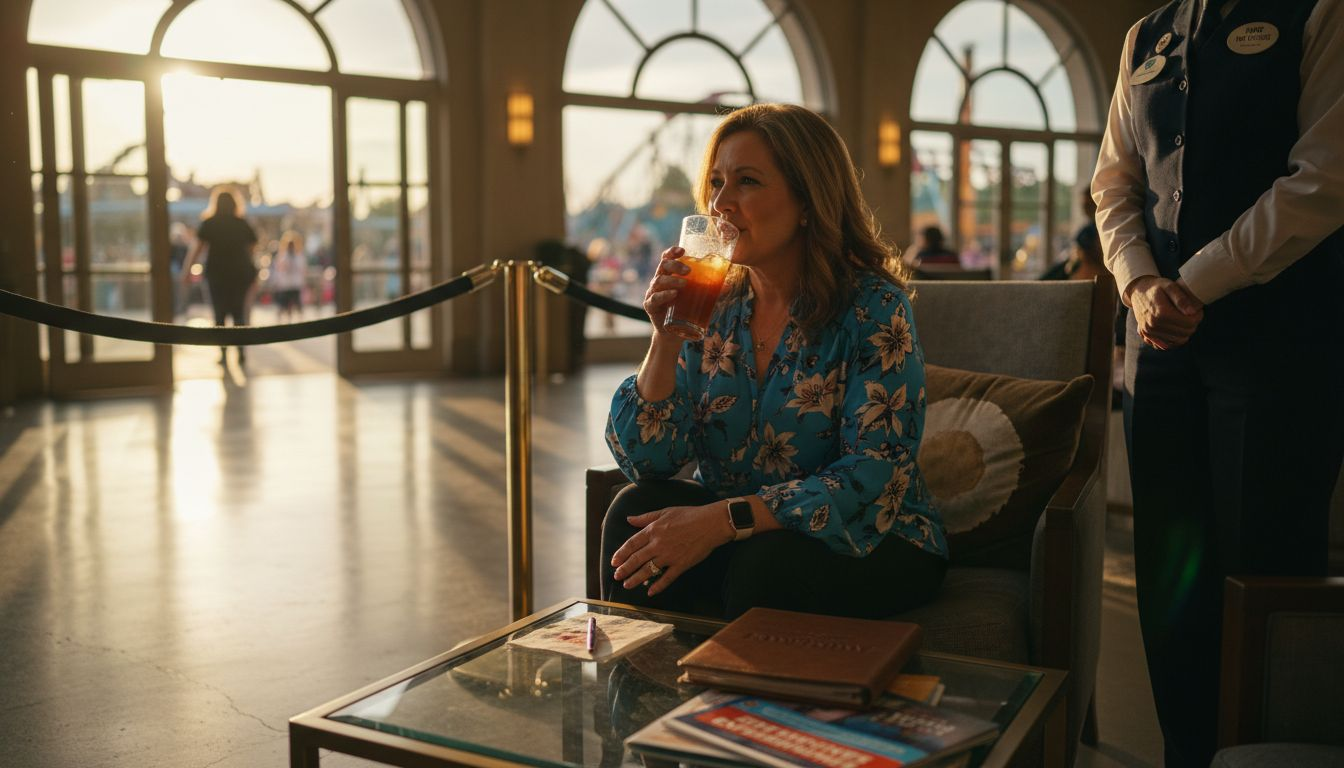 Guest enjoying exclusive VIP lounge service