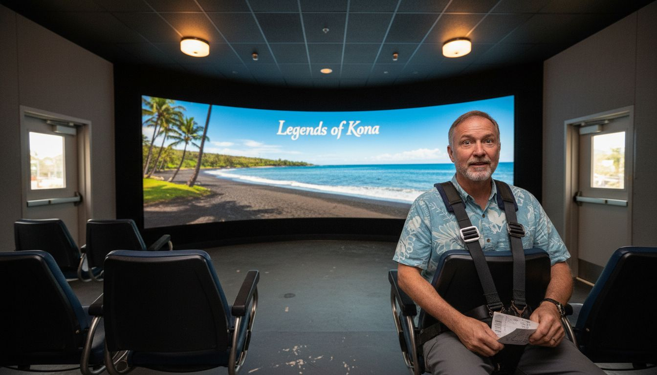 Tourist on Flight of Aloha motion seat
