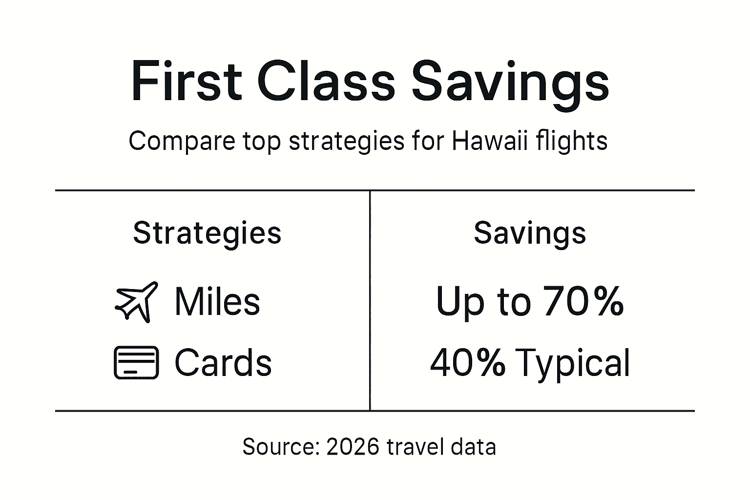 Infographic summarizing Hawaii airfare savings strategies