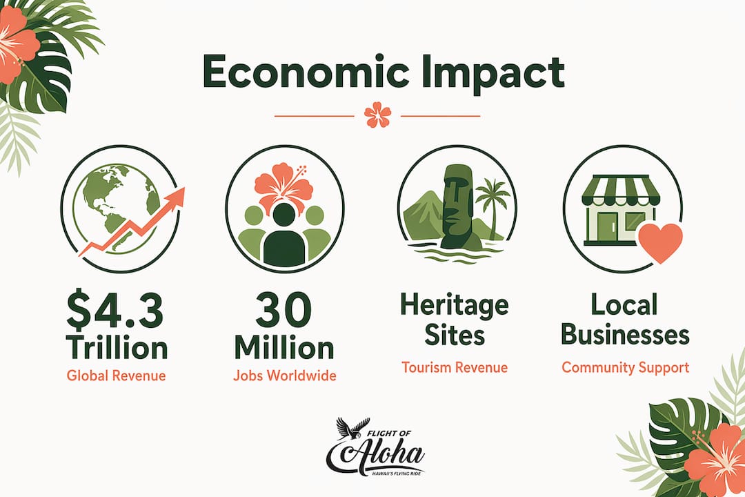 Infographic showing economic benefits of cultural preservation