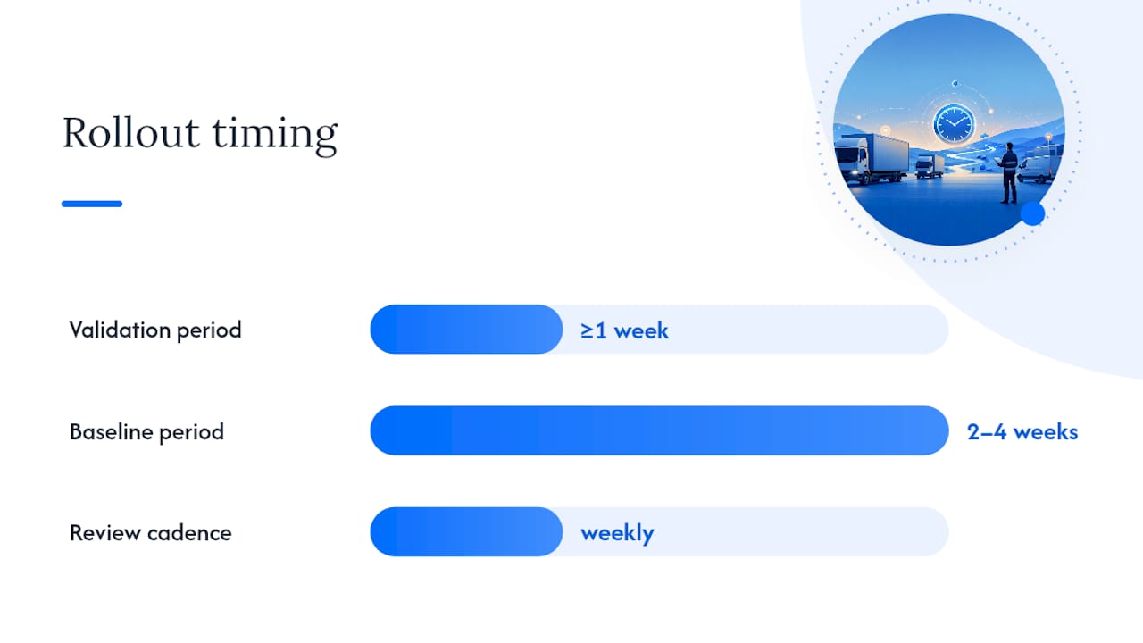 Rolling out idle tracking on site: a practical checklist — overview diagram