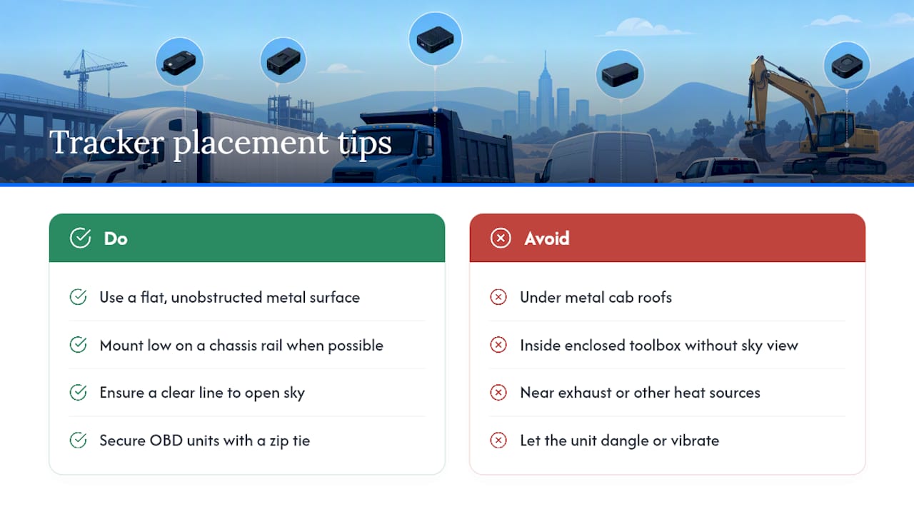 Placement tips that actually improve tracking reliability — overview diagram