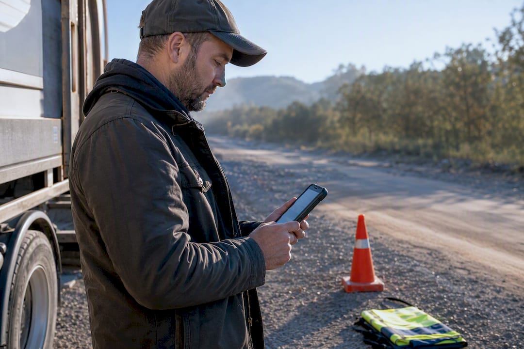 Driver testing offline mobile site records