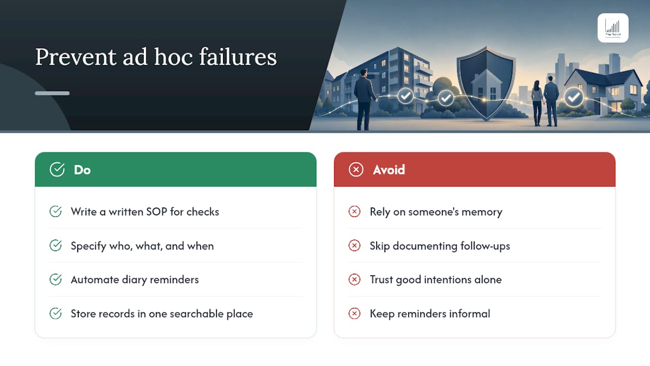 Why ad hoc compliance eventually fails — overview diagram