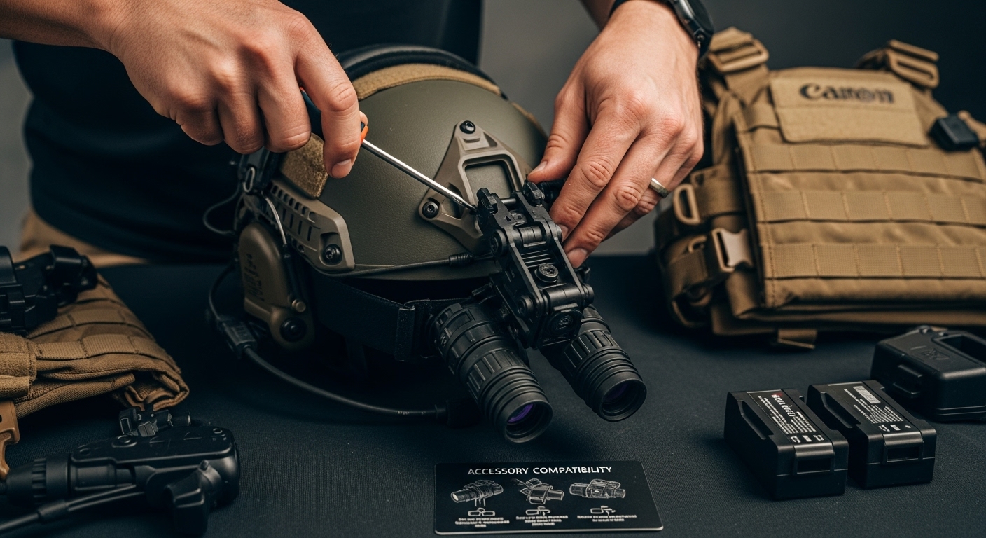 helmet accessory mounting