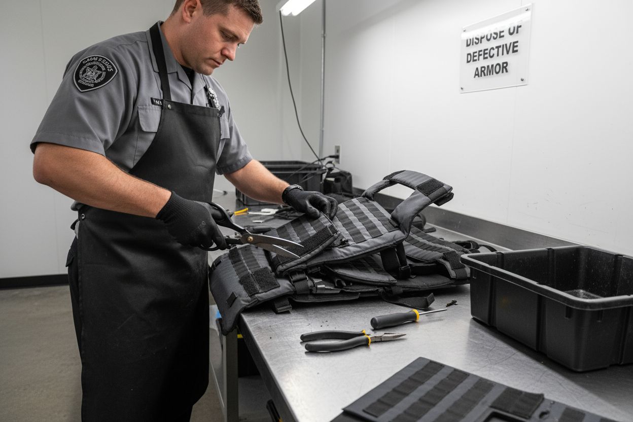 body armor disposal process