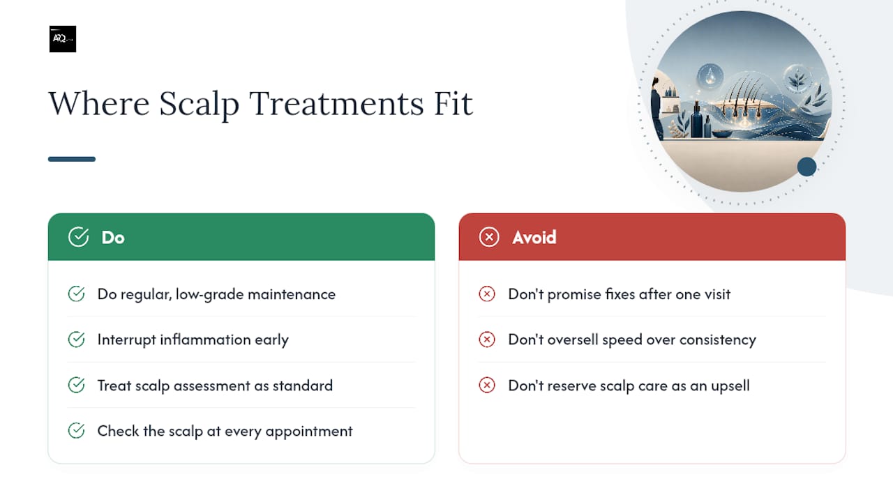 An honest view on where scalp treatments fit — overview diagram