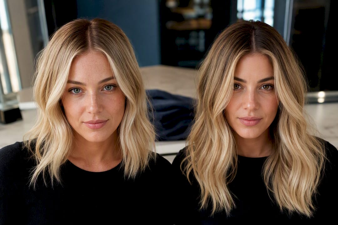 Root smudge and root melt side by side