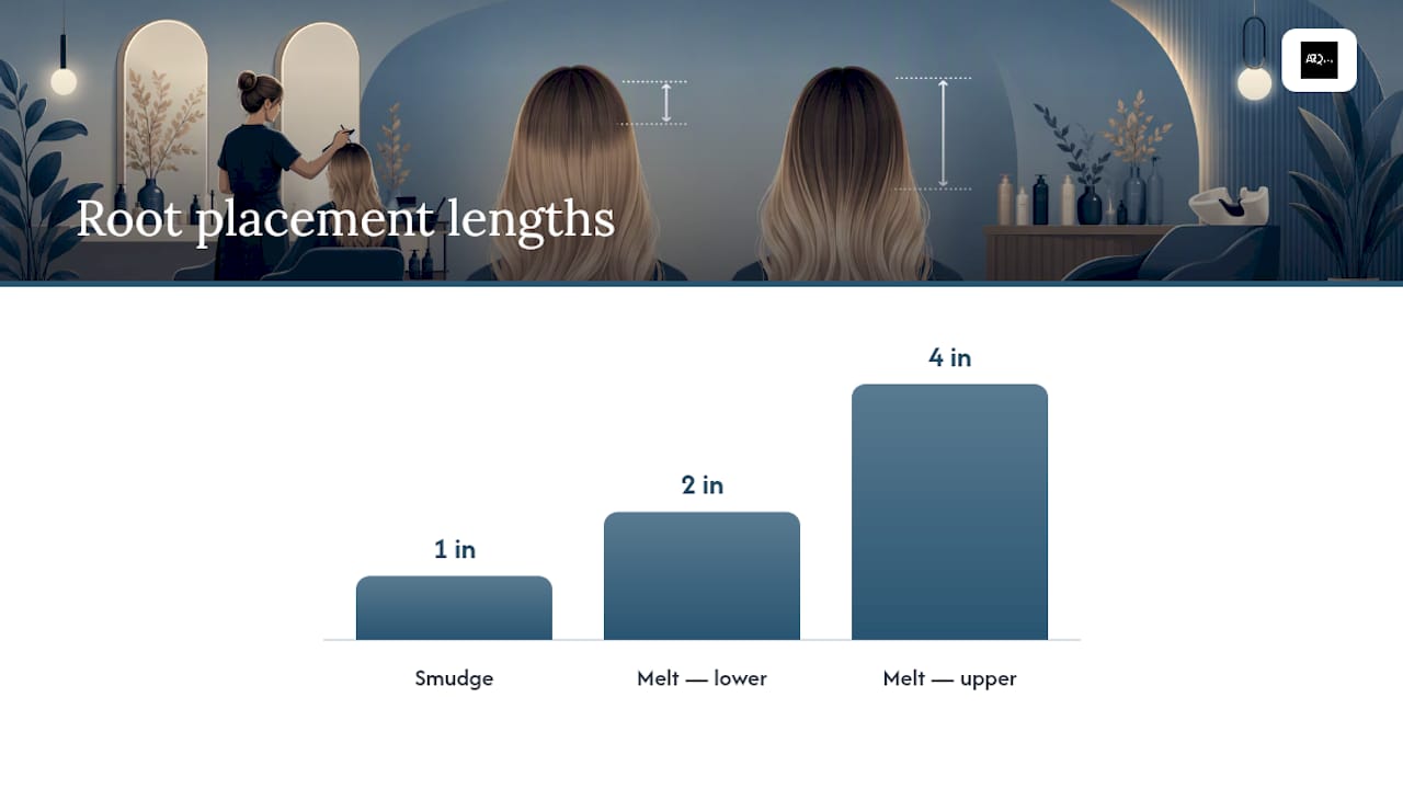 Root smudge versus root melt placement lengths