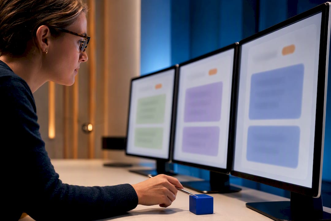 Analystin dokumentiert diverse Varianten der Antworten der KI
