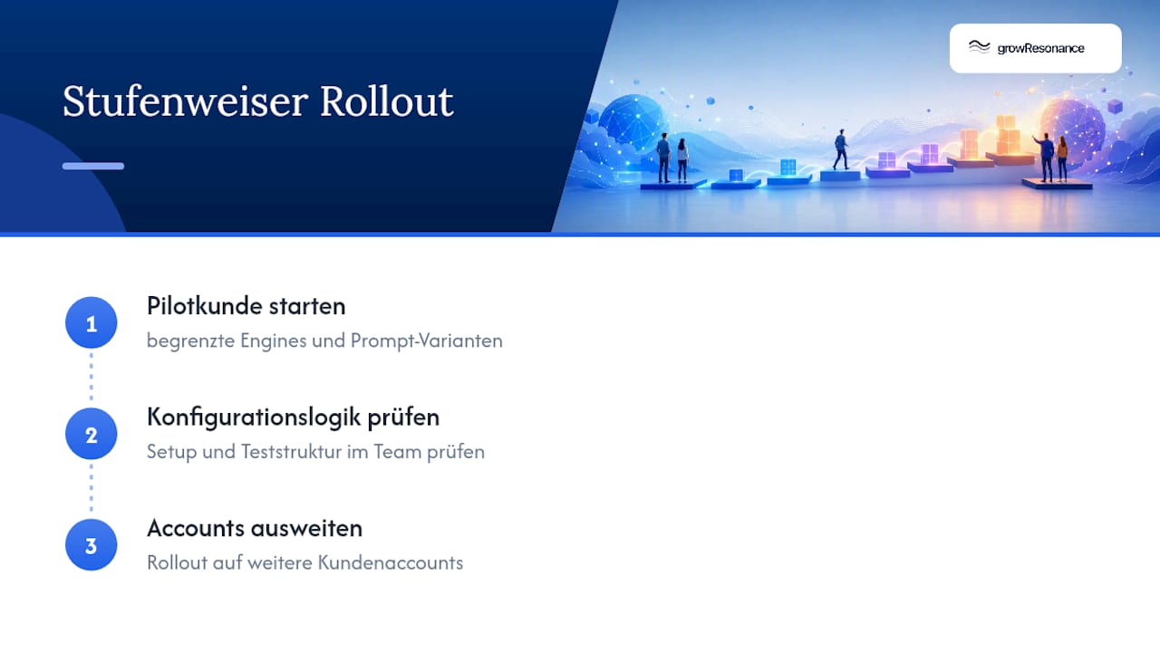 Schrittweiser Rollout vom Pilotkunden auf weitere Accounts