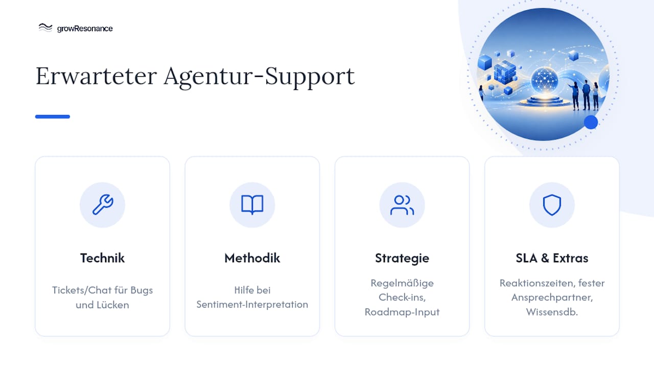 Welchen Support können Agenturen von GEO-Anbietern erwarten? — overview diagram