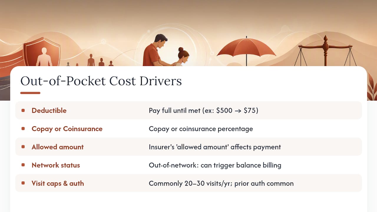 Diagram of variables impacting chiropractic cost