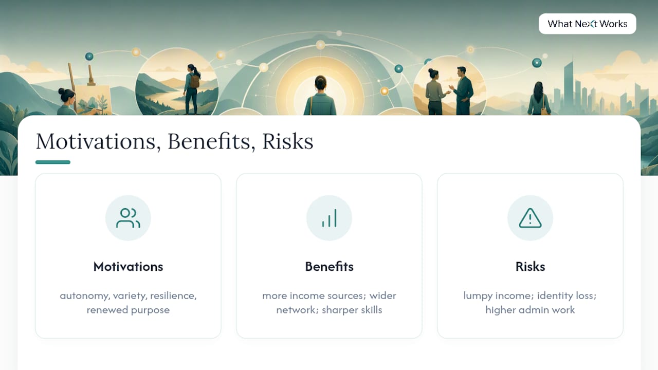 Who a Portfolio Career Actually Fits — overview diagram