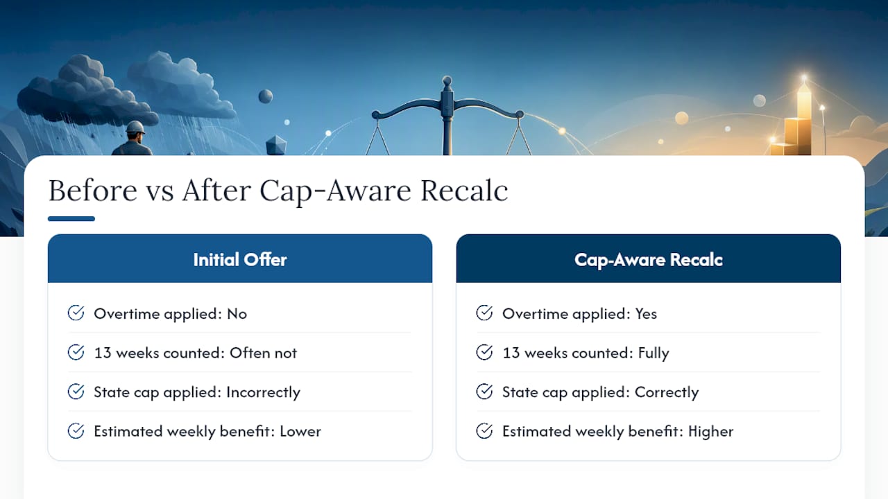 What a Cap-Aware Recalculation Actually Reveals — overview diagram