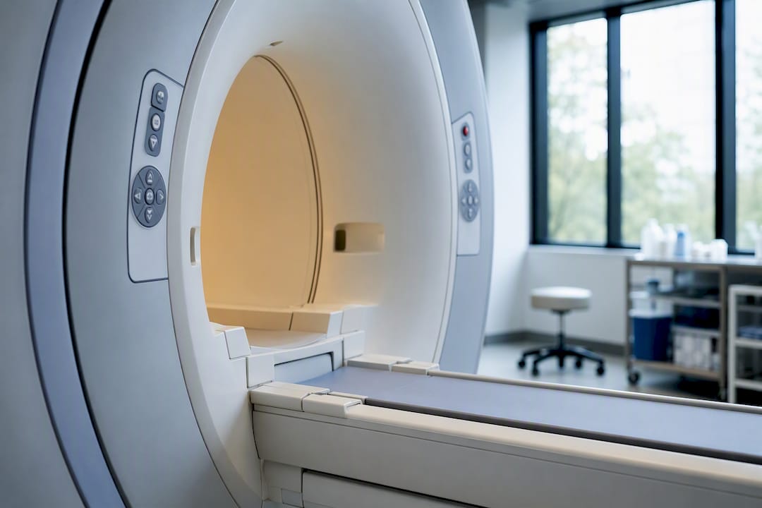 MRI machine in clinical examination room