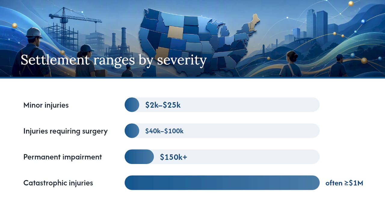 What Does "Average Workers Comp Settlement" Actually Mean? — overview diagram