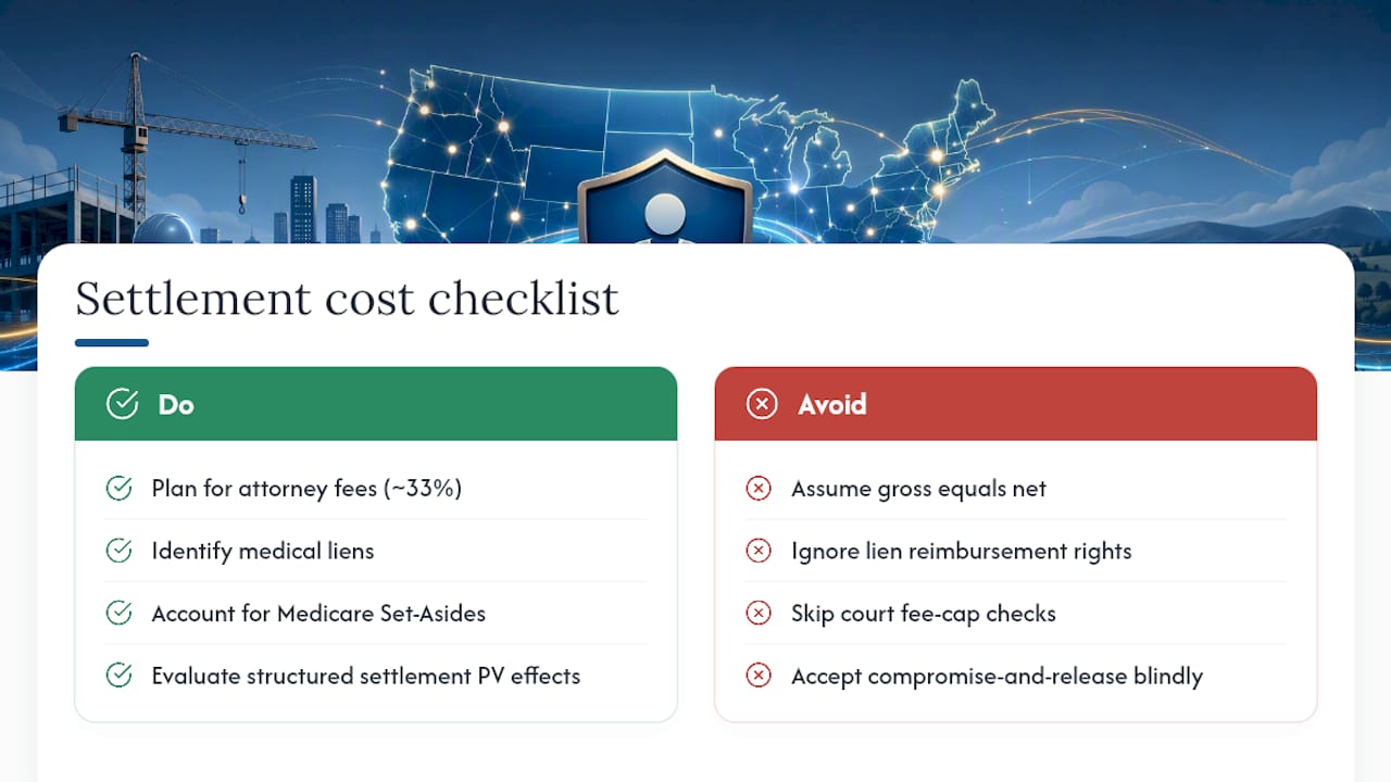 What Does a Workers' Comp Settlement Actually Cost You? — overview diagram