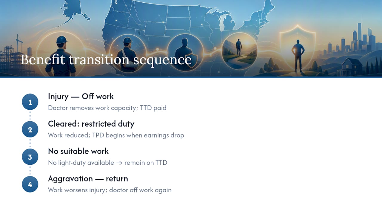 Flow from TTD to TPD and back