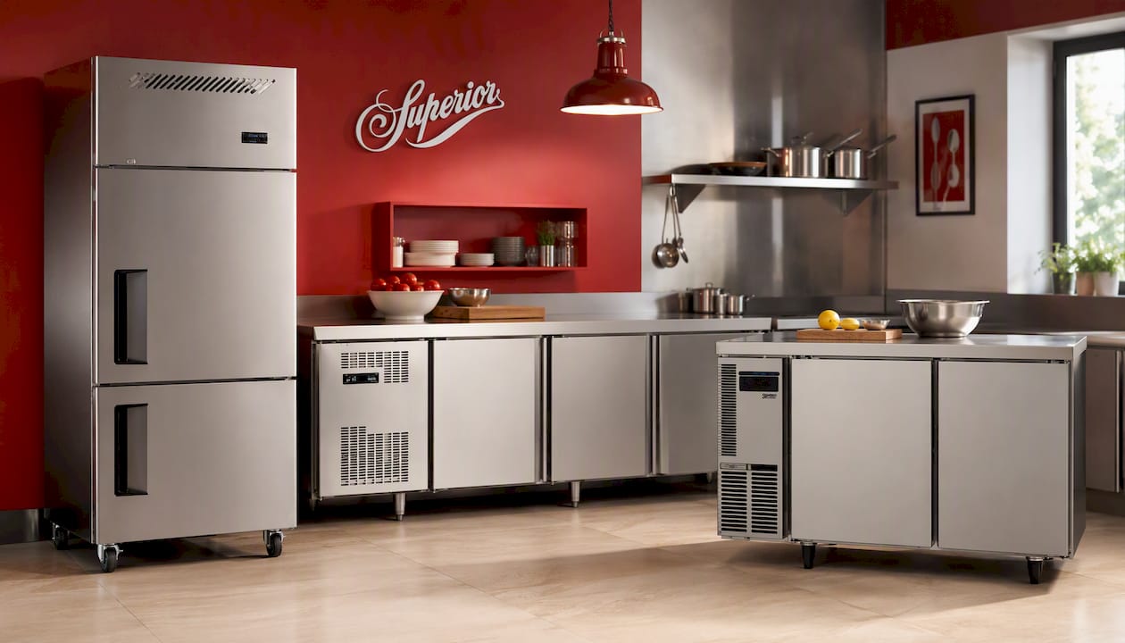 Superior Inverter 2 Door Upright Chiller / Freezer