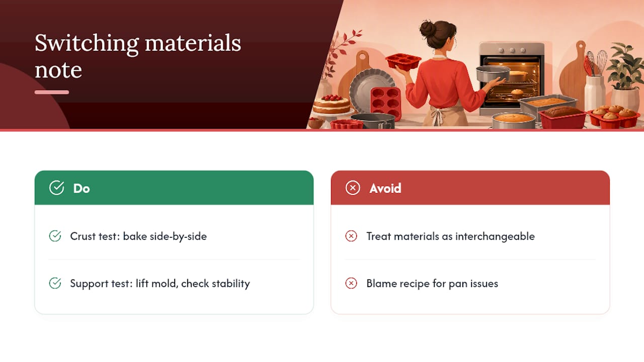 A baker's note on switching materials — overview diagram