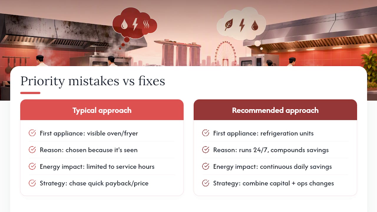 Where operators get their priorities wrong — overview diagram