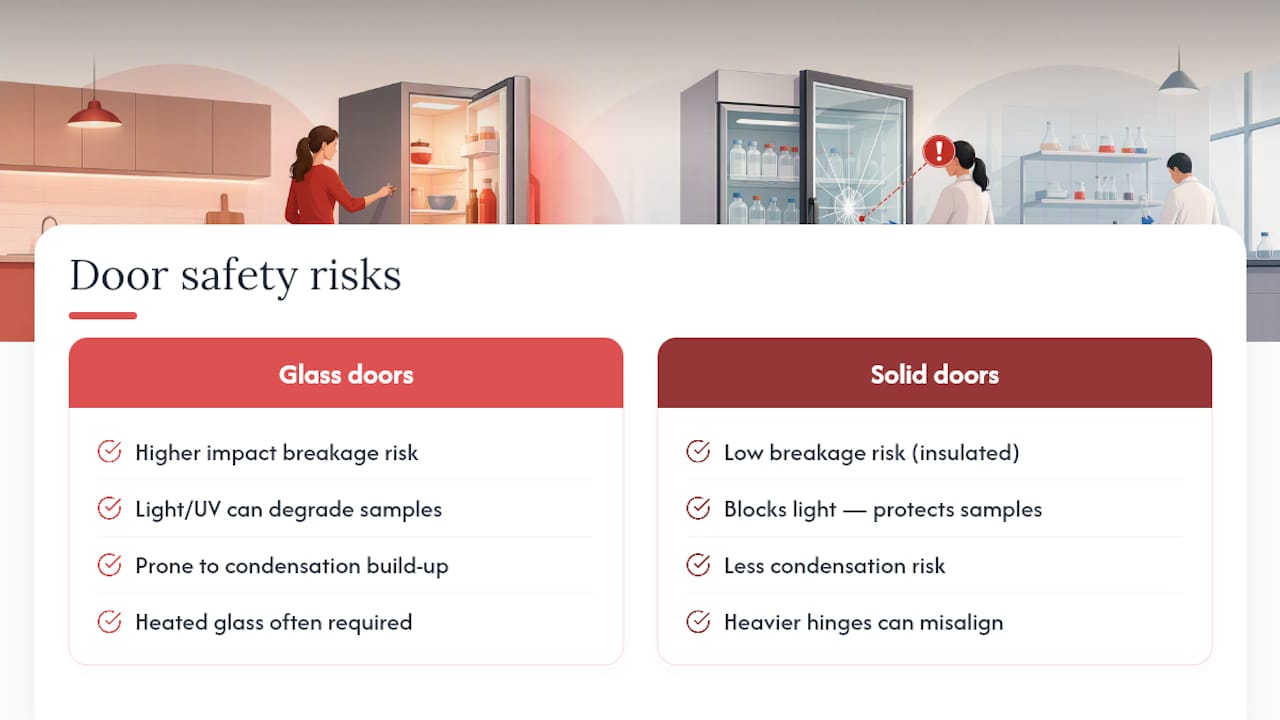 Safety risks: breakage, UV exposure and what to watch for — overview diagram