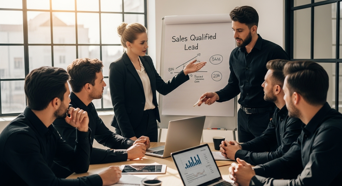 sales qualified lead meeting team